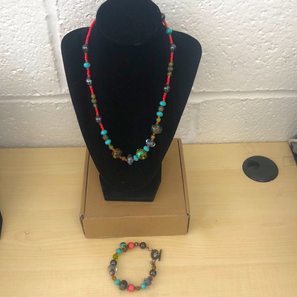 Vintage personalize decorative beaded necklace.SOLD - Picture 1 of 4